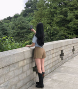 テンションスリムフィットラウンド半袖シャツ