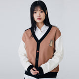 バニーベアコンビネーションカーディガン / BUNNY BEAR COMBINATION CARDIGAN