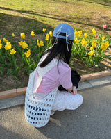 デニムリボンキャップ / denim ribbon cap (light blue)