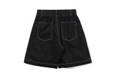 ダブルストリングハーフパンツ / DOUBLE STRING HALF PANTS_BLACK