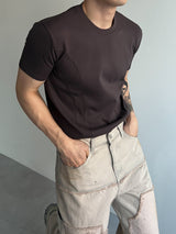 ダブルカットマッスルフィット半袖tシャツ(3colors)