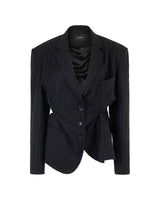 ピンチテーラードジャケット/DOZI - Pinched Tailored Jacket _ Black