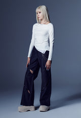 オフバランスジャージートップ / OFF- BALANCE JERSEY TOP (WHITE)