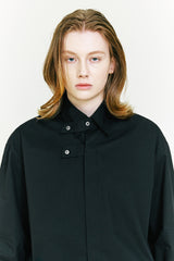 Collar Strap Shirt black (6683678933110)