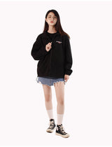 Studio fleece zip up - black (6636678152310)