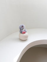 Cosymosy Mini Bird Keyring - Blue Gray