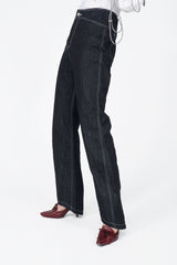 カーブデニムパンツ / CURVED DENIM PANTS
