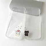 ホワイト - サプライズ サムキャット カップル フォンケース