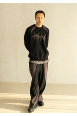MN DART SPORTY REVERSE SWEAT SHIRTS MFHCR001-BK
