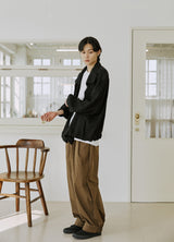 ヒデンジャンパー / unisex hidden jumper black