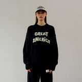GREAT AMERICA CREW NECK KNIT (NAVY) (6627478569078)