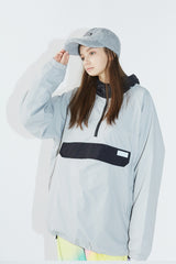 コージーフーデッドアノラックジャケット/BSR2223FWJK084 COZY HOODED ANORAK JACKET GRAY