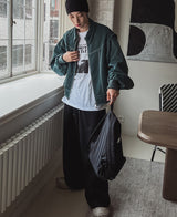スーパーワイドロゴパンツ / [自主製作] Super wide logo pants (3 color)