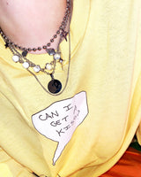 クリアクリスタルレイヤードネックレス