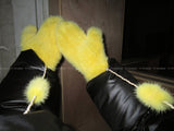 Real mink fur gloves