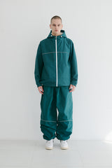 ラウンドラインフーデッドジャケット/BSR2223FWJK046 ROUND LINE HOODED JACKET GREEN