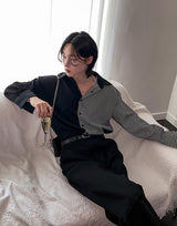 Striped Panel Shirt (6595754295414)
