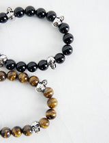 No.0138 skull bead bracelet