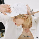 オーバーサイズマシュマロボールキャップ/OVERSIZE MARSHMALLOW BALL CAP-WHITE+BLACK