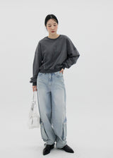 イージーピグメントスウェットシャツ / Easy Pigment Sweatshirt (3color)