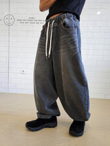 VENTIQUE ビッグバルーンワイドデニムパンツ