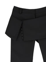 WRAP CAPRI PANTS (BLACK)