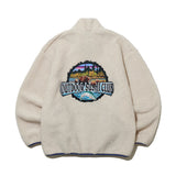 グラフィックフリースジャケット/GRAPHIC FLEECE JACKET IVORY (6698688479350)