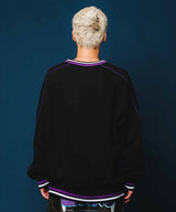 パイピングVネックスウェット / PIPING V NECK SWEAT