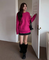 (×)(UNISEX) ベチンウールオーバーニット