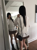シャカリボンシャーリングブークレニットTシャツ