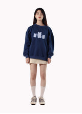 robotjellybear Sweatshirt - navyblue (6636646924406)