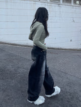 ボタンスリットスリムフーディー / Button Slit Slim Hoodie