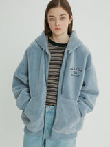 (HZ-21722) FLEECE HOOD ZIP-UP BLUE (6605056934006)