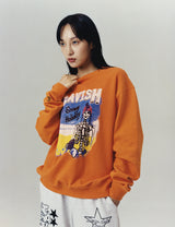 スノーウィホリデースウェットシャツ/SNOWY HOLIDAY SWEATSHIRT BLACK(CV2CFUM465A)