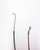 Simple flat silver snake chain
