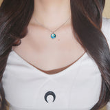 ソーラーシステムプラネットシリーズ - ジアースセミチョーカーネックレス / Solar System Planets Series - The Earth Semi Choker Necklace