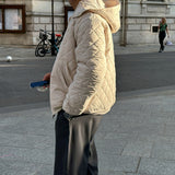 ASCLO Quilting Short Hood Jacket (2color)