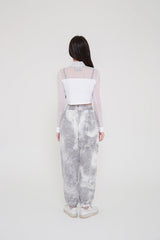 シースルービッグクロップTシャツ/TOP(8218) see-through big crop Tee