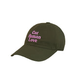 CAT HUMAN LOVE BALL CAP_KHAKI