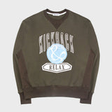 キックバックスウェット/KICK BACK SWEATSHIRT (DUSTY KHAKI)