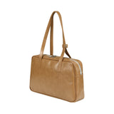 シスタートラペゾイドショルダーバッグ /  Trapezoid Shoulder Bag (camel)