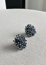 beads pop earring - navy