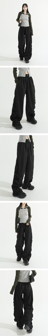 Side Shirring String Pants
