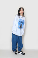 キャットエレクトロロングスリーブT / Cat Electro Long Sleeve T