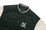 エッセンシャルロゴバーシティジャケット / ESSENTIAL LOGO VARSITY JACKET_GREEN