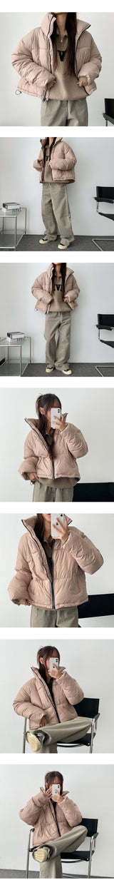 Deep Kakao Padded Jumper