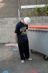 バギーコットンパンツ/MBSRCOPT132 MID90 BAGGY COTTON PANTS BLACK
