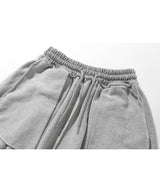 トリプルタックスウィートバルーンパンツ/Triple Tuck Sweat Balloon Pants (Grey)