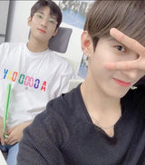 RAINBOW LOGO T-SHIRTS (BLACK) (6555020787830)
