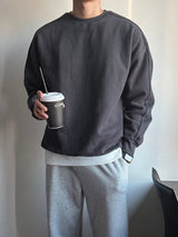 LMN ラインオーバーサイズスウェットシャツ / LMN line oversized fit sweatshirt (4 colors)